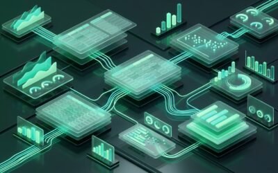 Advanced Excel Dynamic Arrays and Power Query Business Analytics 3D Illustration