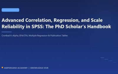 Advanced SPSS Regression and Scale Reliability Guide