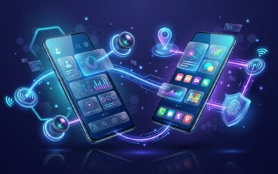 Cross-Platform Mobile App Development with Ionic and Capacitor 3D Illustration