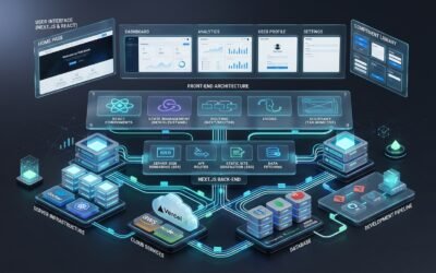 Next.js 15 and React 19 Modern Full-Stack Development Architecture 3D Illustration