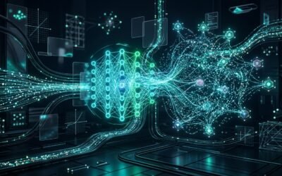 Python for Data Science and Generative AI RAG Pipeline Neural Network 3D Illustration