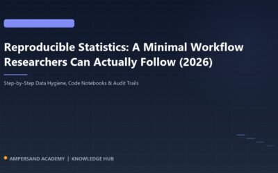 Reproducible Statistics Minimal Workflow Guide